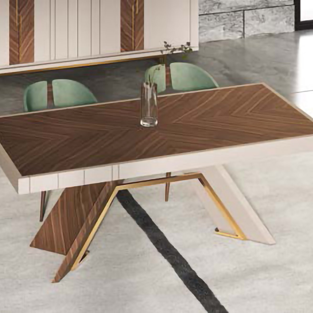 Книжный шкаф Noble с интегрированной подсветкой и отделкой из ореха