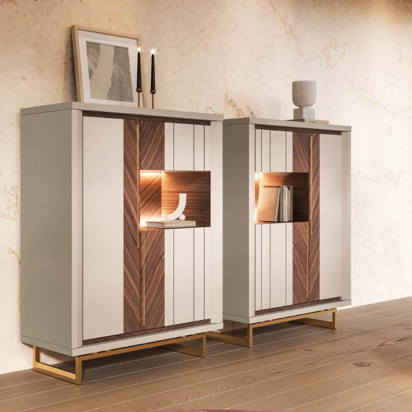 Спальня Noble с двуспальной кроватью и прикроватными тумбочками