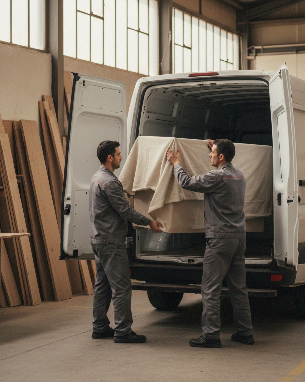 Погрузка на фабрике