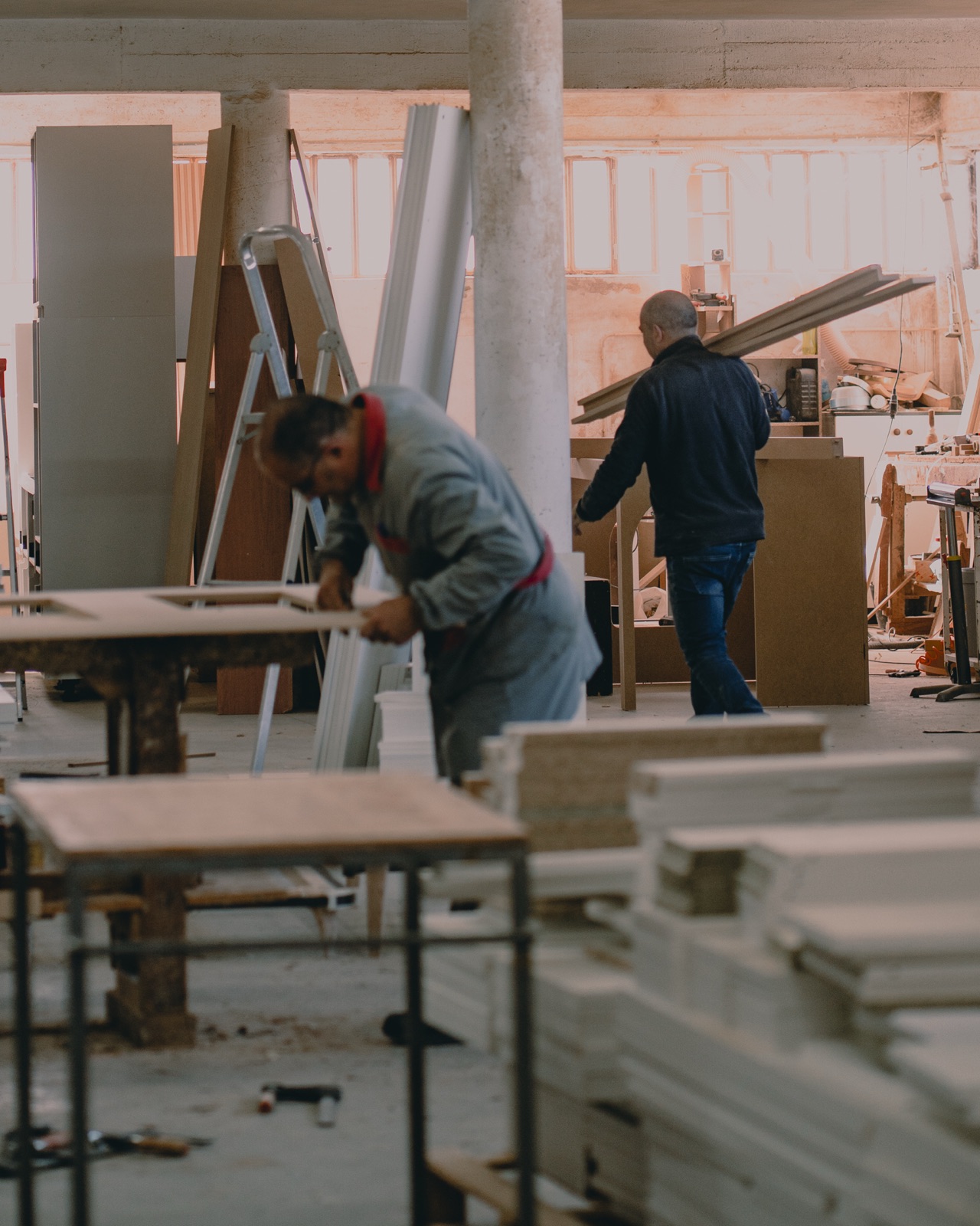 Работники с материалами